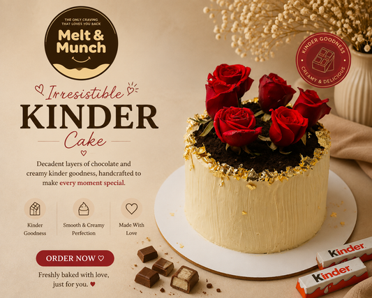 Kinder Roses Cake